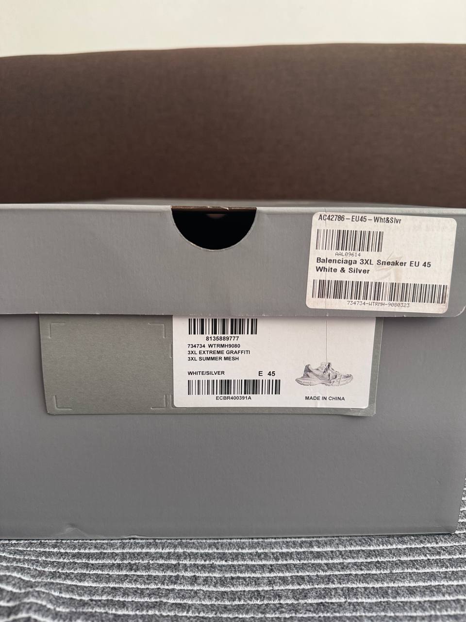 BALENCIAGA 3XL SILVER/WHITE