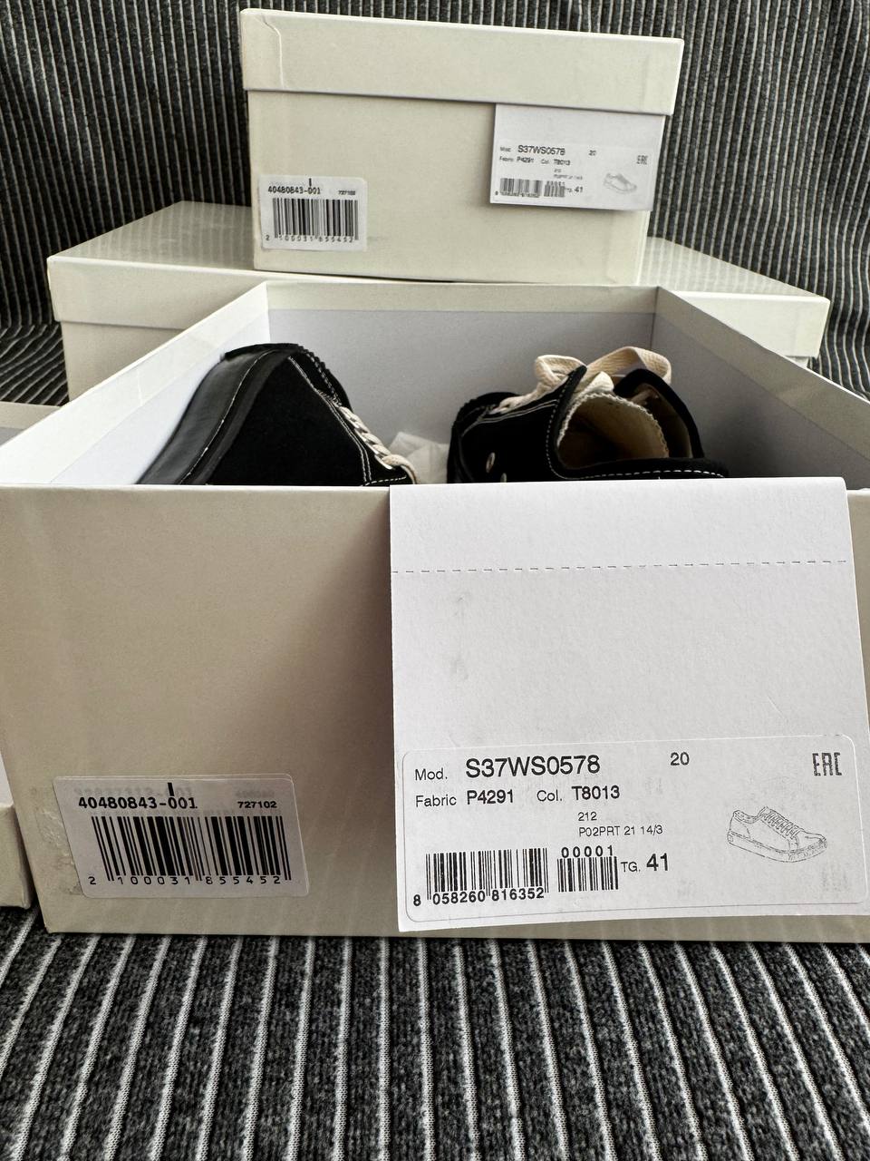 MAISON MARGIELA TABI CANVAS LOW BLACK