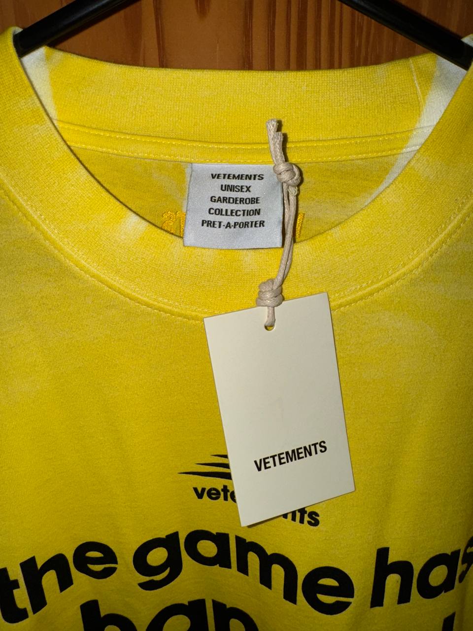VETEMENTS GAME CHANGED