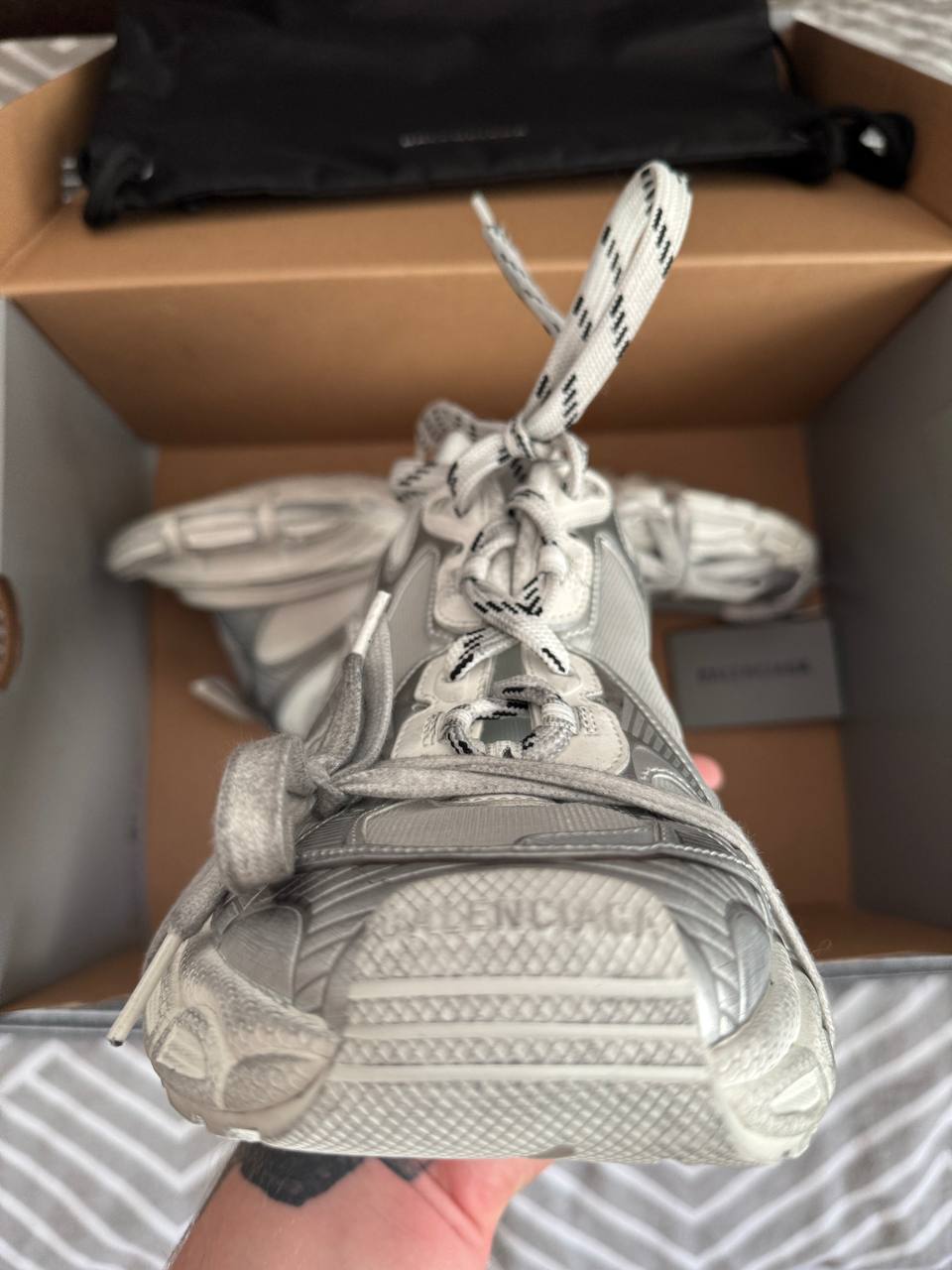 BALENCIAGA 3XL SILVER/WHITE – ORFANELLI