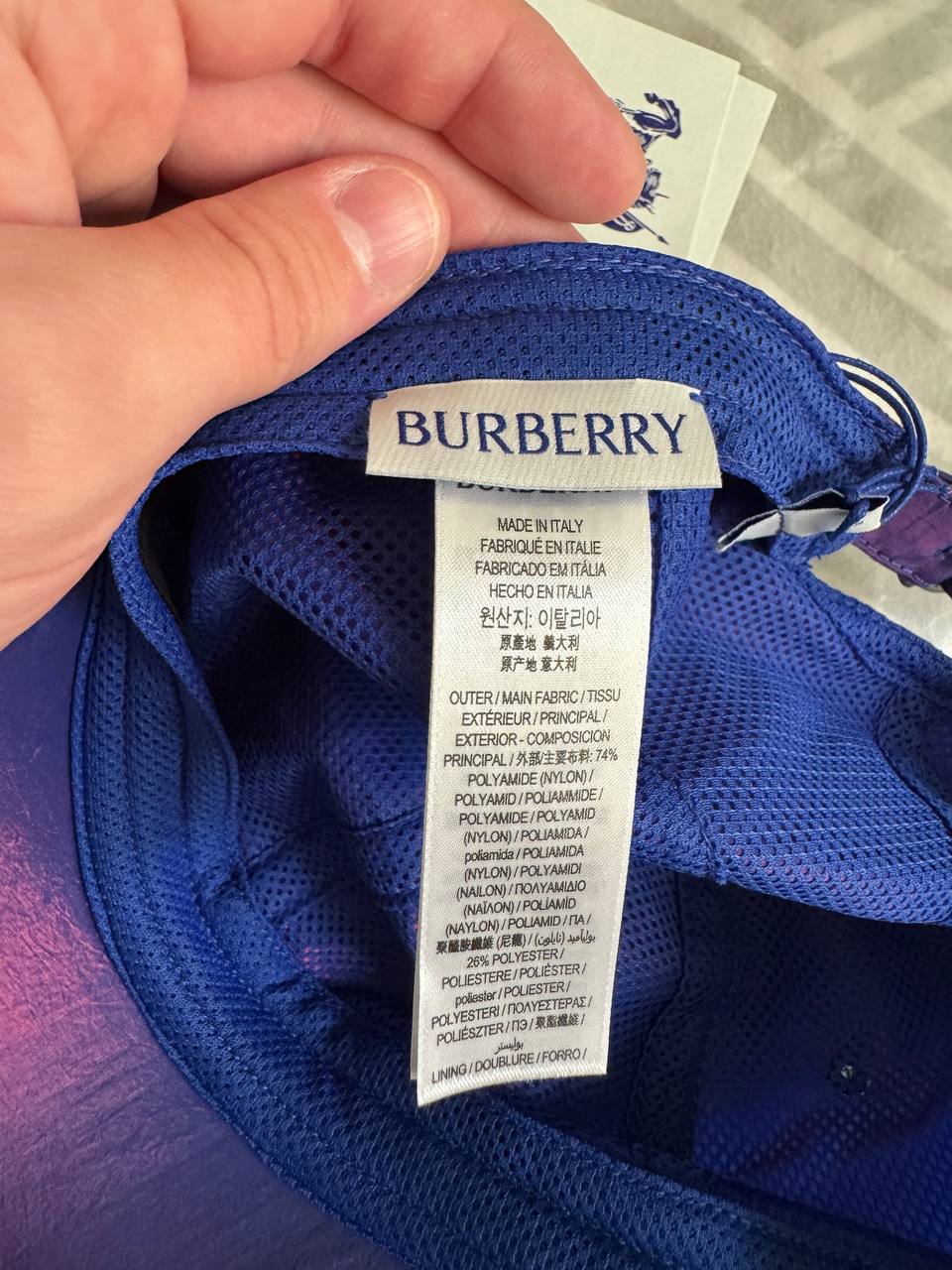 BURBERRY NYLON CAP