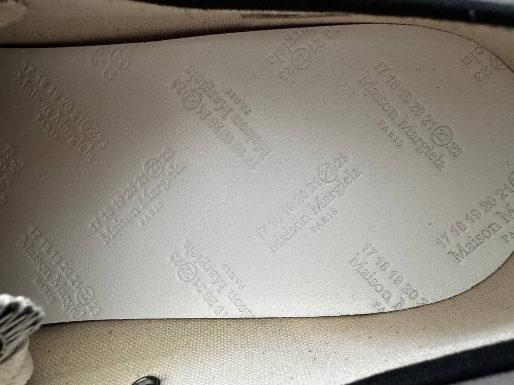 MAISON MARGIELA TABI CANVAS LOW BLACK