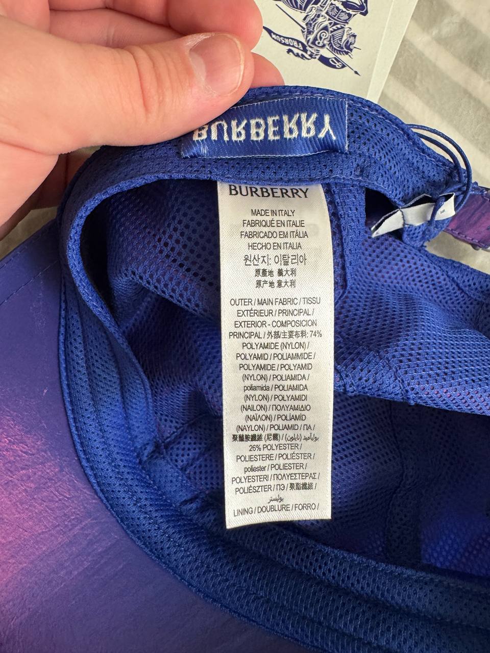 BURBERRY NYLON CAP